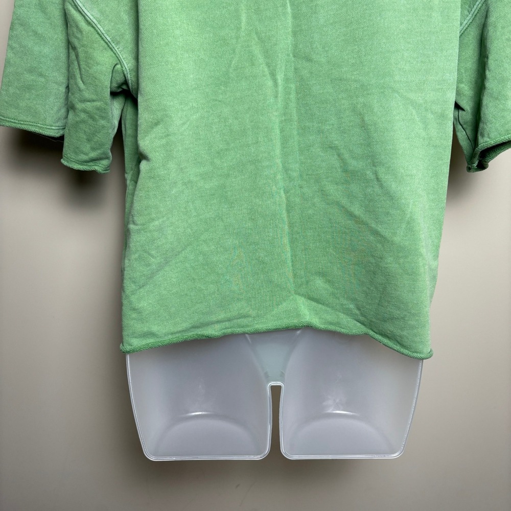 Universal Thread Lime Green‎ Oversized V-Neck Polo Top Shorts Set Womens Large - Picture 7 of 12